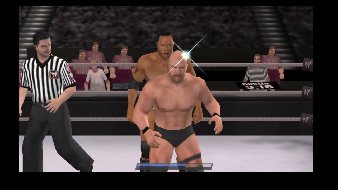 stone cold vs the rock in wwe smackdown vs raw 2011