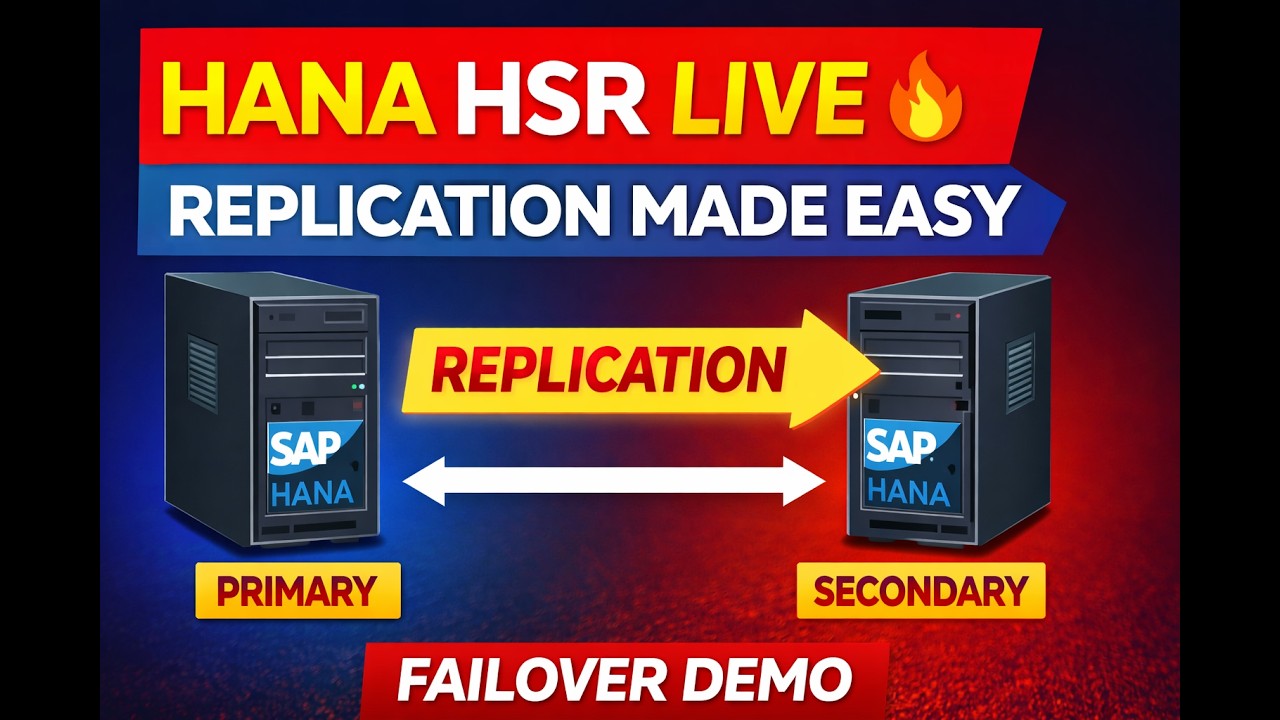 SAP HANA HSR Replication Explained | Step-by-Step with Live Demo