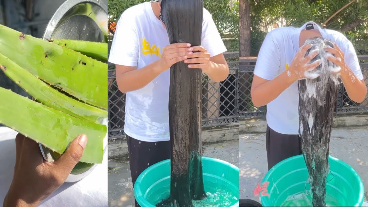 Haircare || Hair wash || hair combing Video || Anshu long hair 