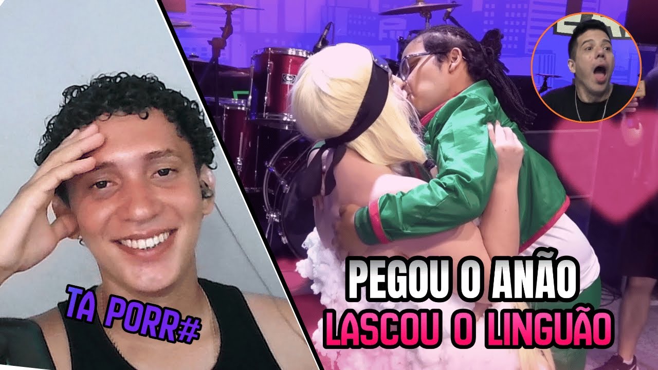 PEGOU O ANÃO NO COLO E LASCOU UM BEIJO REACT