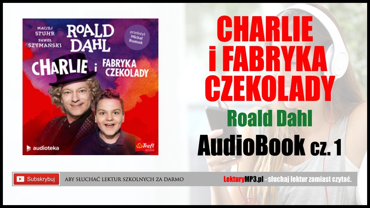 CHARLIE i FABRYKA CZEKOLADY Audiobook MP3 - Roald Dahl (Lektura Szkolna do słuchania) cz. 1. 🎧