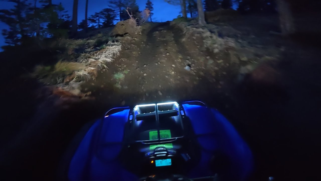 Full Throttle to the Mountain Peak! | Yamaha Grizzly Night Ride POV 🌲🔥