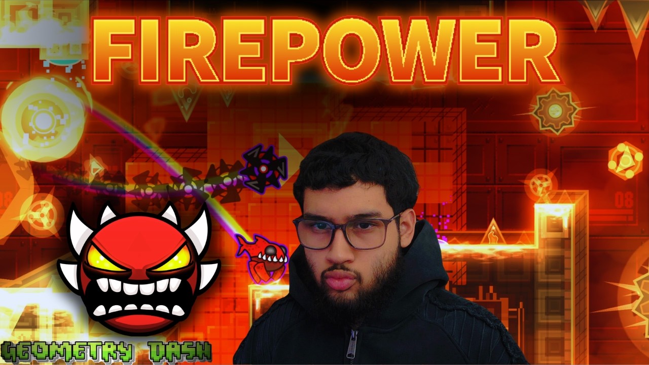 I beat FIREPOWER (100%) EXTREME DEMON by Kapycta999 - Geometry Dash