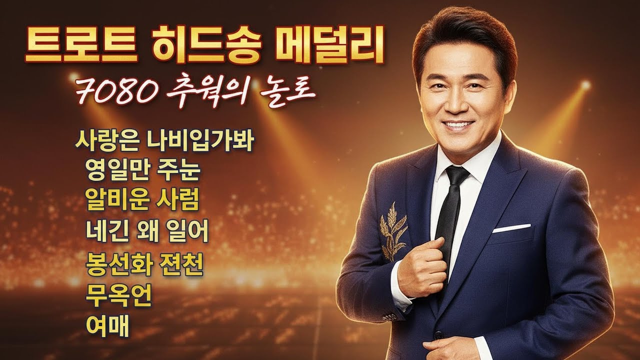 한국 트로트 컬렉션 🎶 국민이 사랑한 불멸의 명곡 100곡 🎧 거리에서,내 마음의 보석상자,...