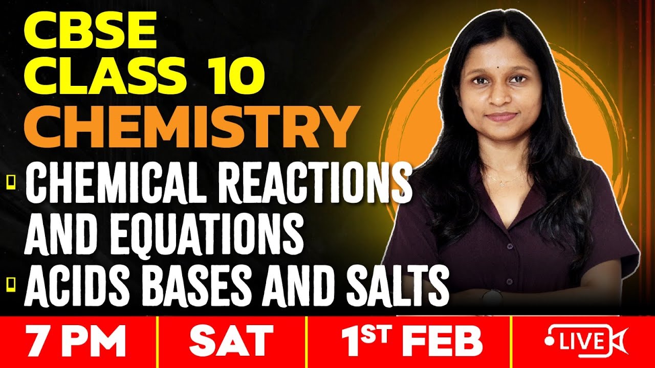 CBSE Class10 Chemistry | Chemical Reactions & Equations | Acids Bases & Salts | Exam Winner CBSE