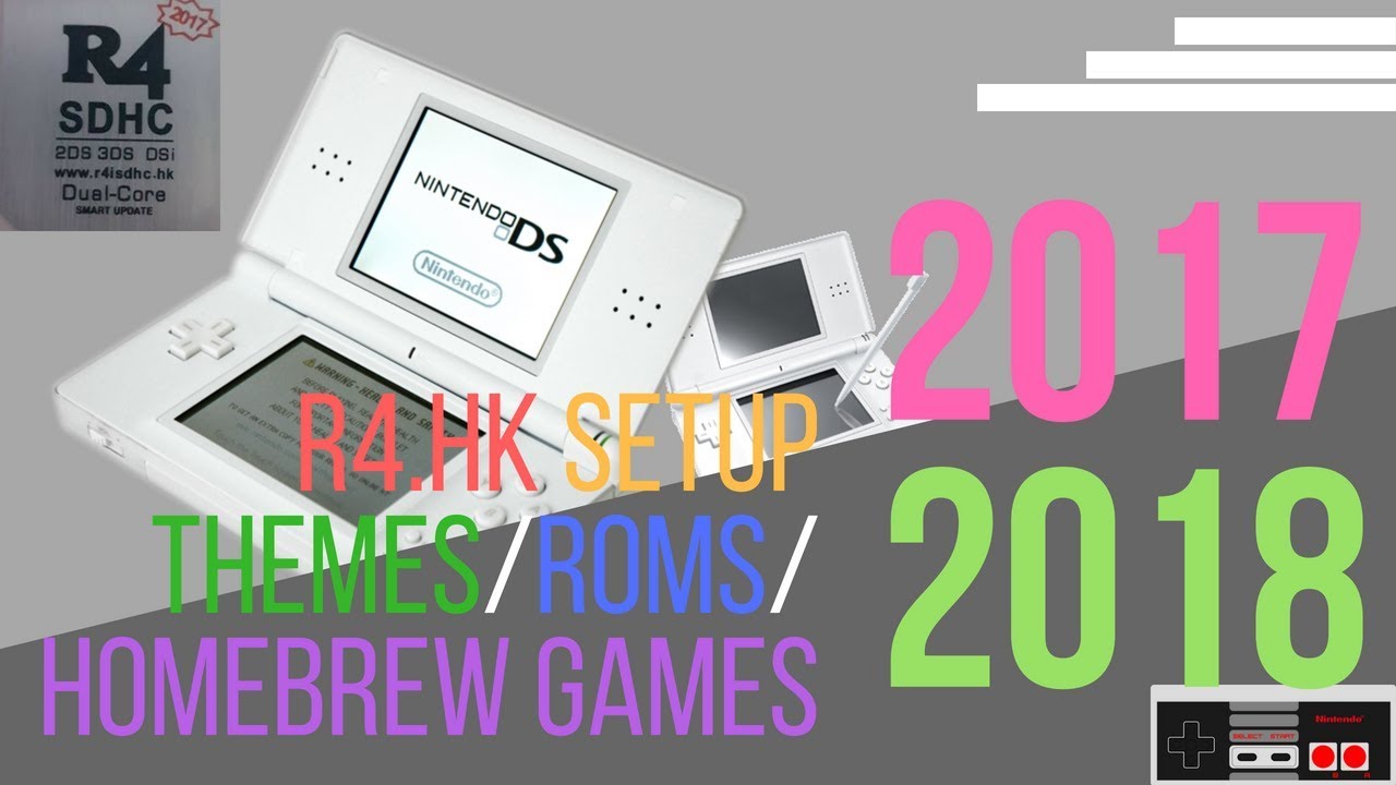 R4 SDHC Dual Core .hk 2017 2018 Setup/ Themes/ Homebrew Games