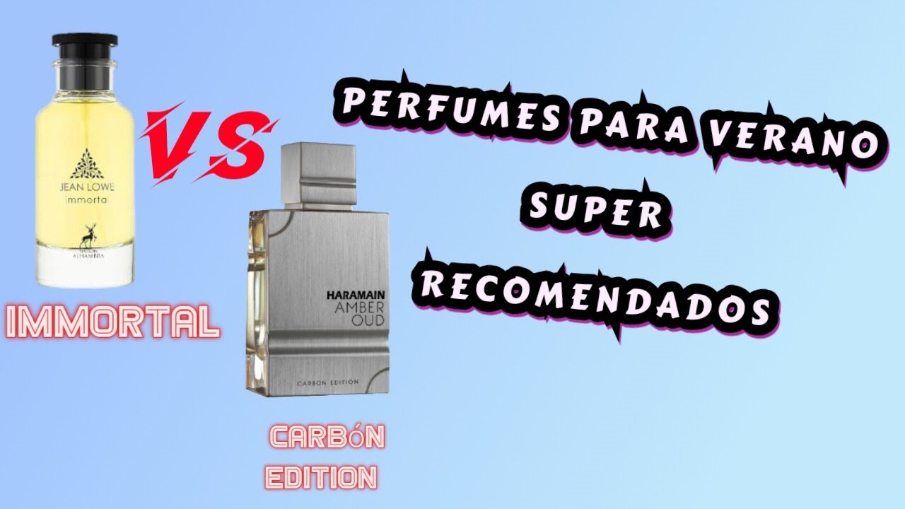 Jean Lowe Immortal VS Haramain Carb&oacute;n Edition - Perfumes para el calor. Fraganceros Colombia