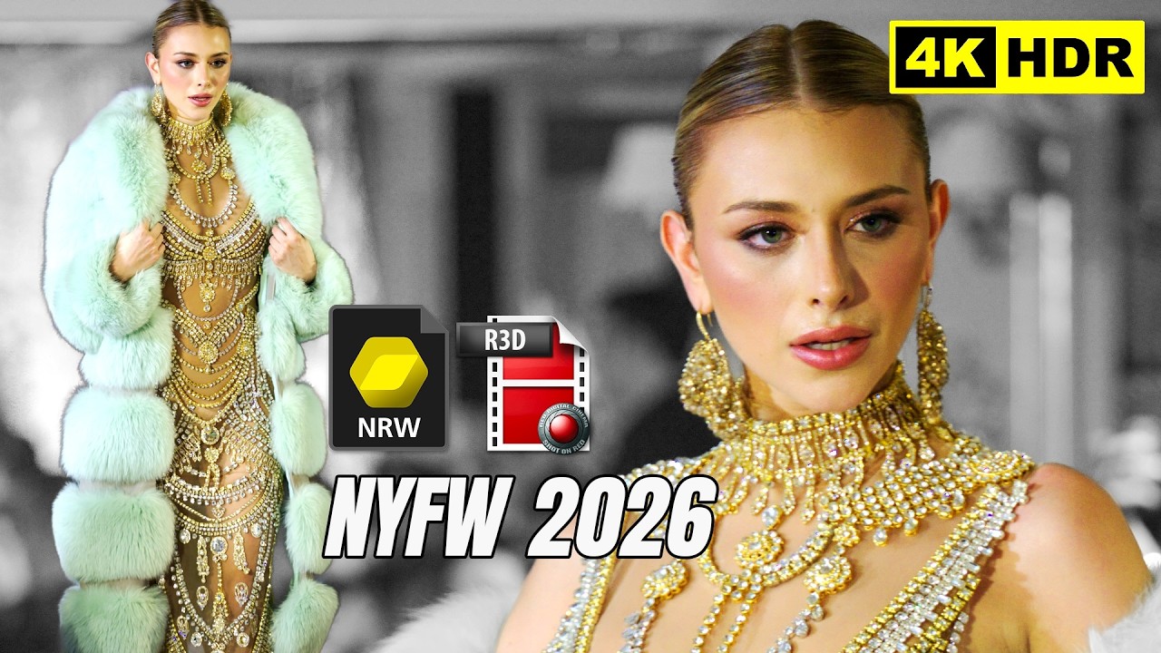 [ HDR ] NYFW 2026 Haute Couture Fashion Show 4K 60fps | Giannina Azar Collection | Nikon ZR