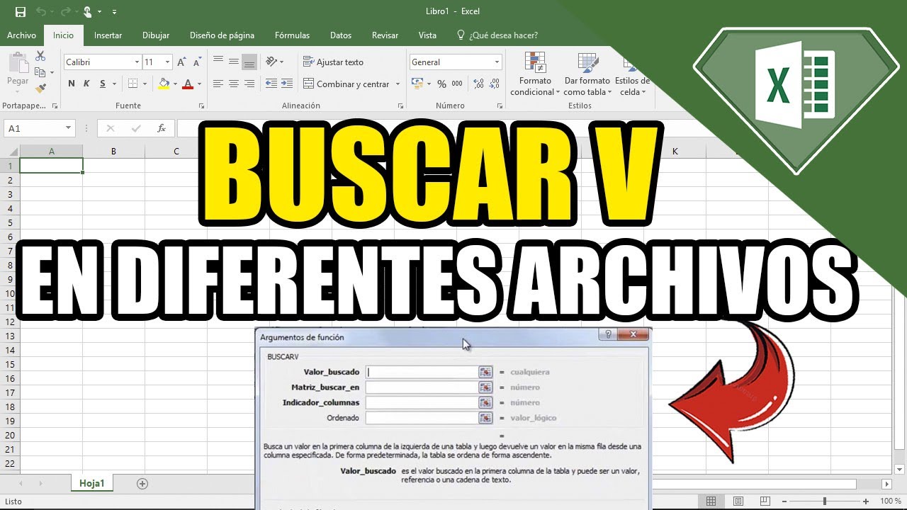 Como usar BUSCAR V VLOOKUP con dos diferentes archivos en Excel 2023 | Buscarv en diferentes hojas ✅