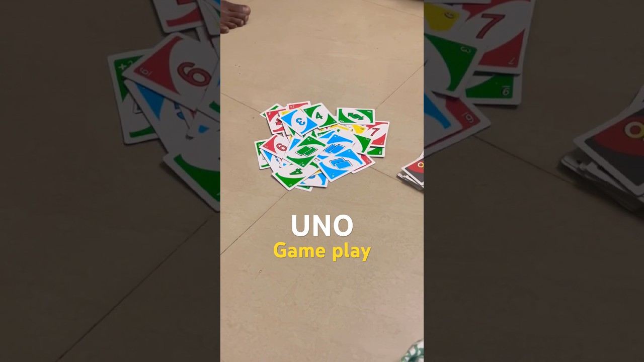 Playing uno card game👌🤩 | uno card game play video