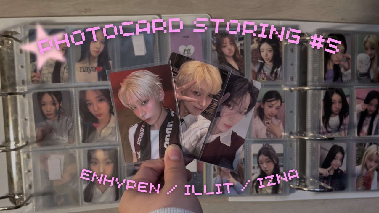 storing photocards [#5] | enhypen, illit, izna