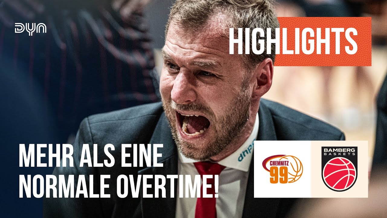Highlights: Niners Chemnitz - Bamberg Baskets (Saison 2024/25) easyCredit BBL | Dyn Basketball