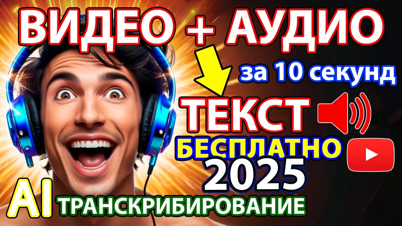 КАК ПЕРЕВЕСТИ ВИДЕО В ТЕКСТ ЗА 10 СЕКУНД БЕСПЛАТНО ОНЛАЙН 🔥  ТОП 5 СЕРВИСОВ ТРАНСКРИБИРОВАНИЯ