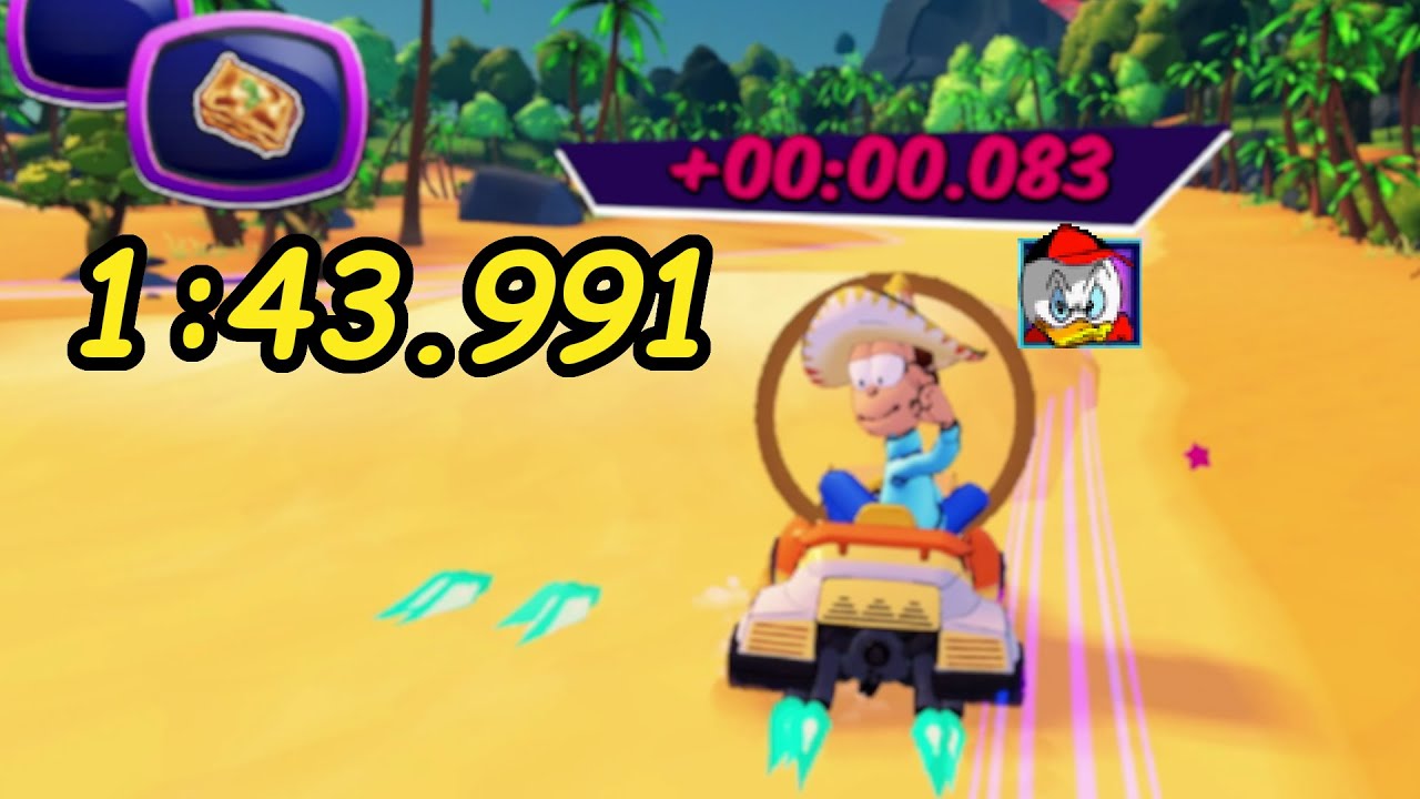 [WR] Grumpy Volcano - 1:43.991 | Garfield Kart 2: All You Can Drift