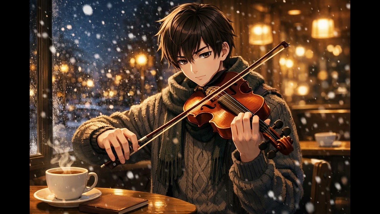 Snowy Night Café – Relaxing Jazz Violin