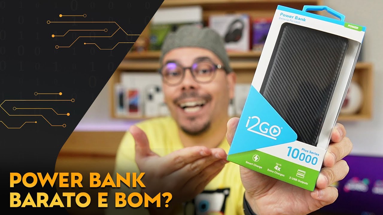 POWER BANK I2GO 10.000 MAH: O MELHOR CARREGADOR PORTÁTIL BARATO E BOM? (UNBOXING E TESTE COMPLETO)