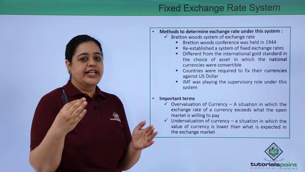 Class 12th – Fixed Exchange Rate System | Economics | Tutorials Point