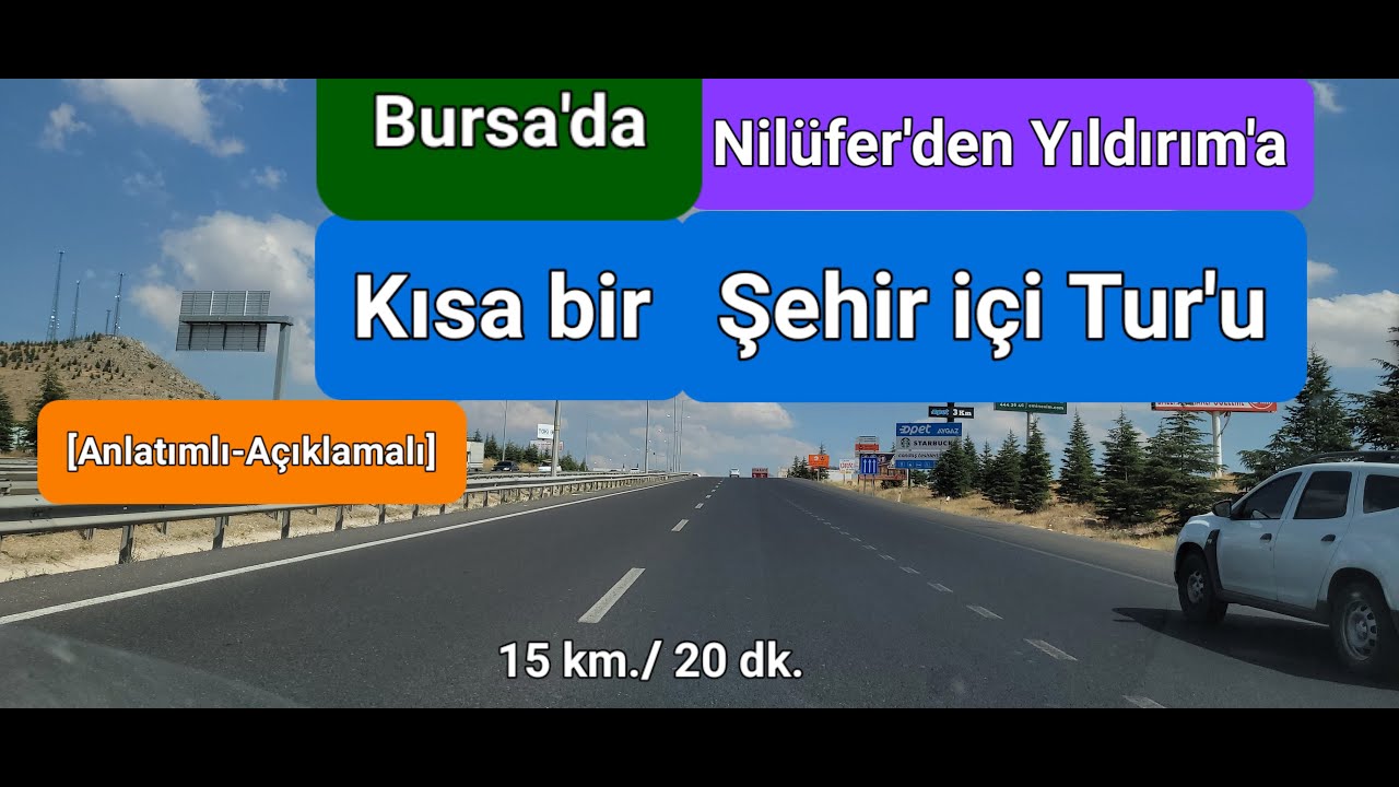 Bursa Nilüfer'den, Bursa Merkez ve Yıldırım'a Şehir İçi Seyahat
