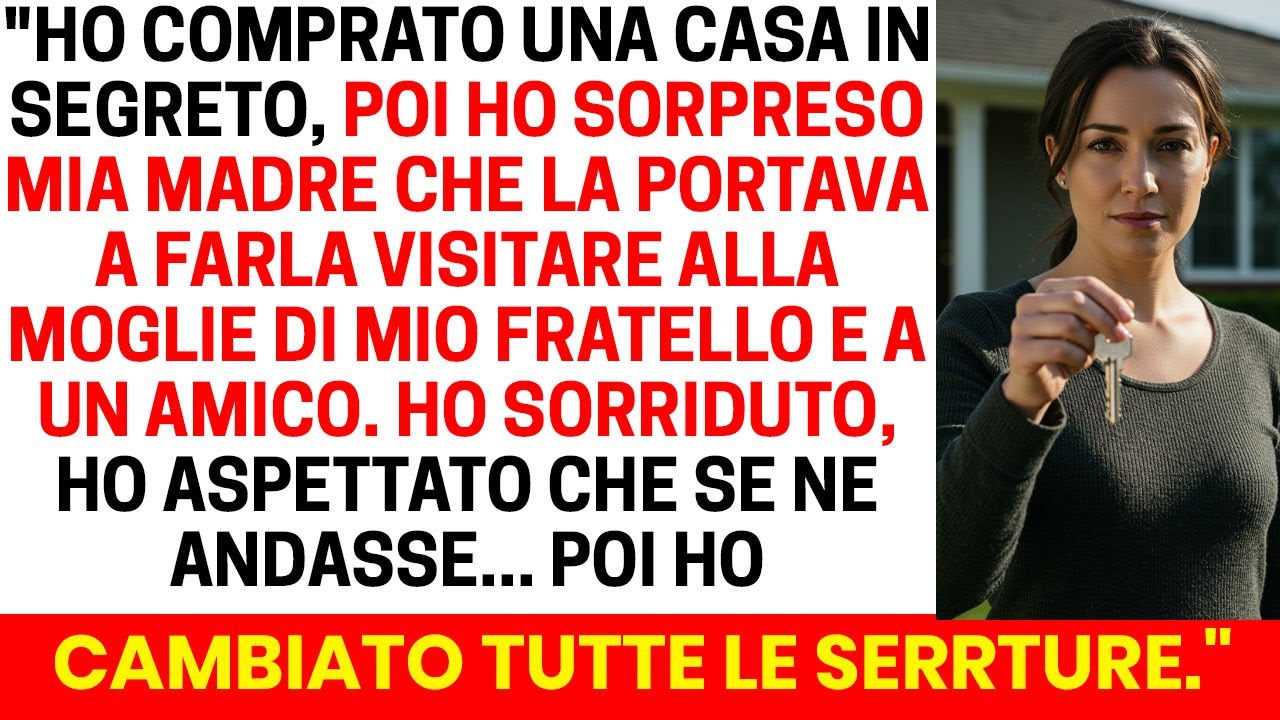 Nessuno sapeva che avevo comprato una casa… ma un giorno ho beccato mia madre a fare da guida dentro