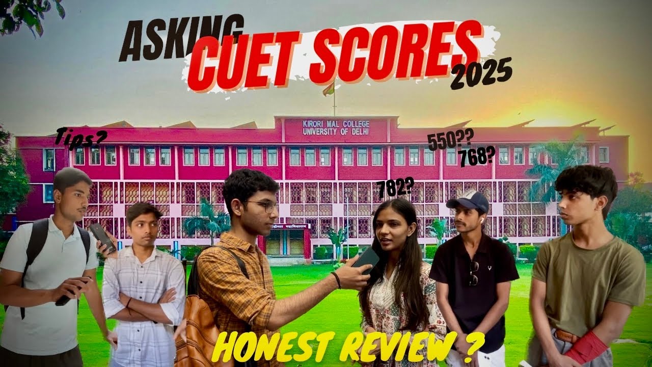Asking CUET SCORES in Kirorimal College 🔥📚 | Delhi University