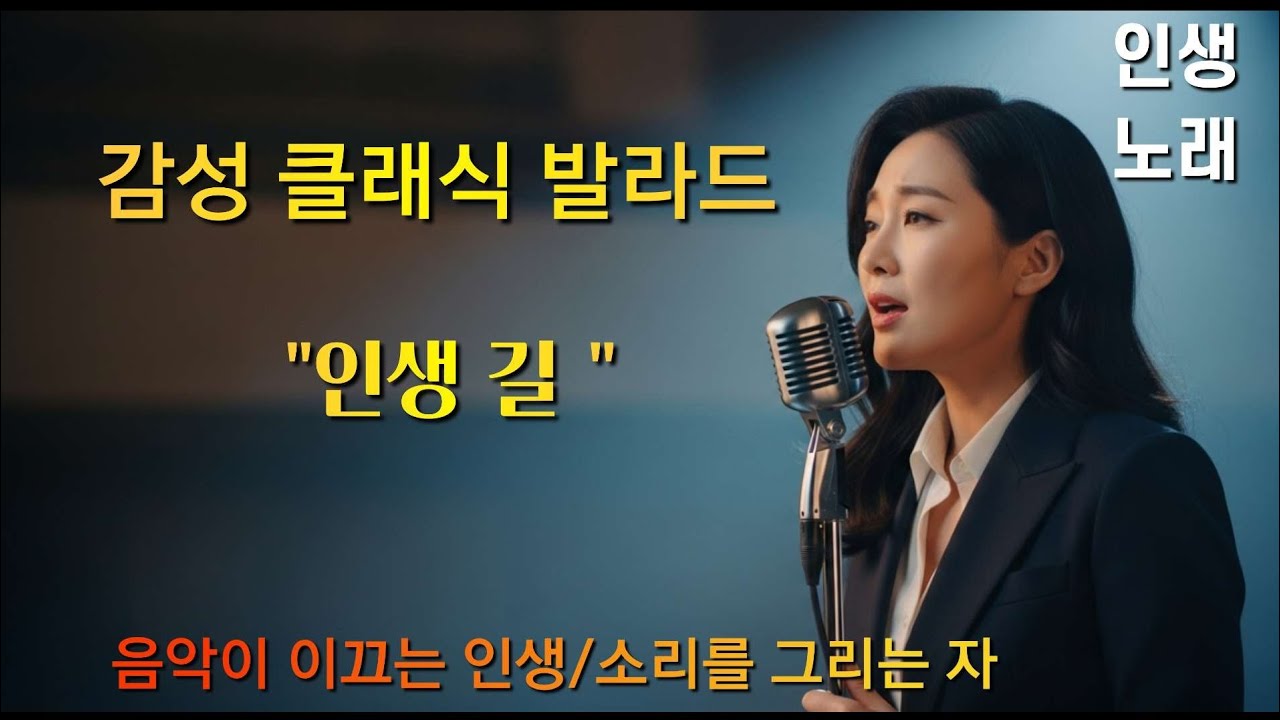 인생 돌아보며 눈물의 삶을 노래 합니다 (인생길) #클래식. #발라드 #감성음악 