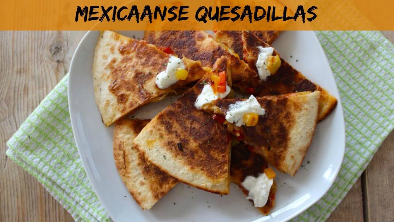 Mexicaanse quesadilla met paprika, ui en tomaat - LEKKER EN SIMPEL