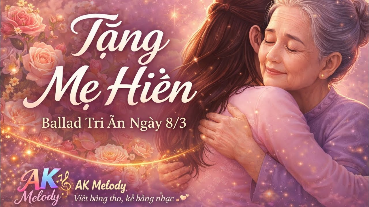 Tặng Mẹ Hiền – Khúc Ca Dành Cho Mẹ 🌷 | Nhạc 8/3 Cảm Động | Nhạc chuyển thể từ thơ AK Melody