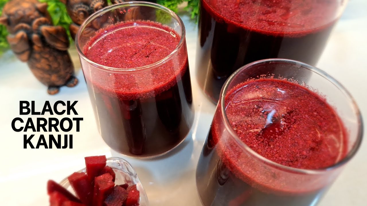 Black Carrot Kanji – Tangy Fermented Winter Detox Drink | Winter Special Kali Gajar Ki Kanji