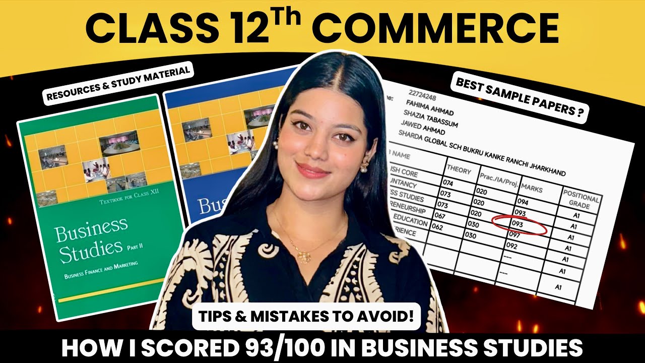 How to Score 100/100 in Business Studies Class 12 | Topper Tips and Mistakes to avoid! 🌟💯📚