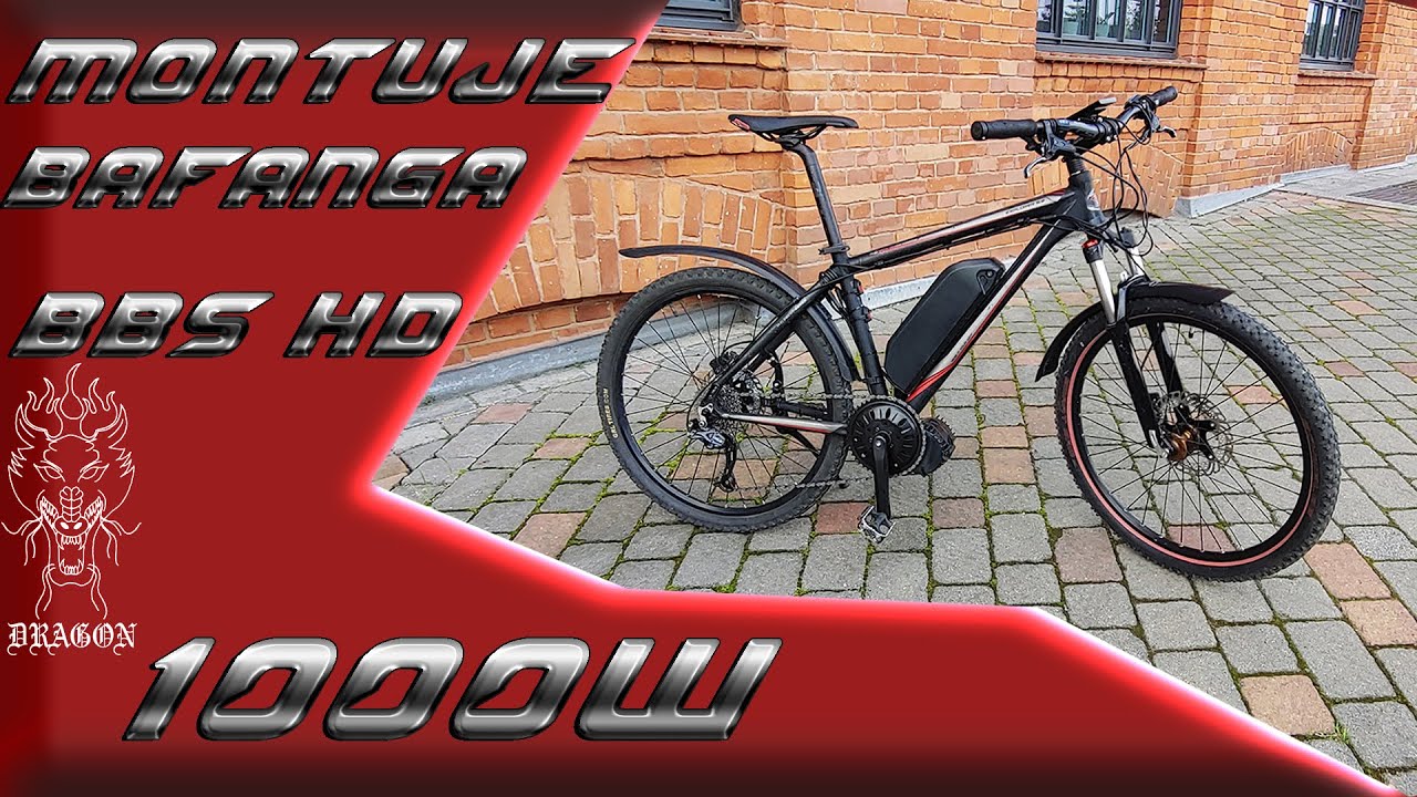 Montuje BAFANG BBSHD 1000W. Silnik typu MID Drive czyli montowany w suptort