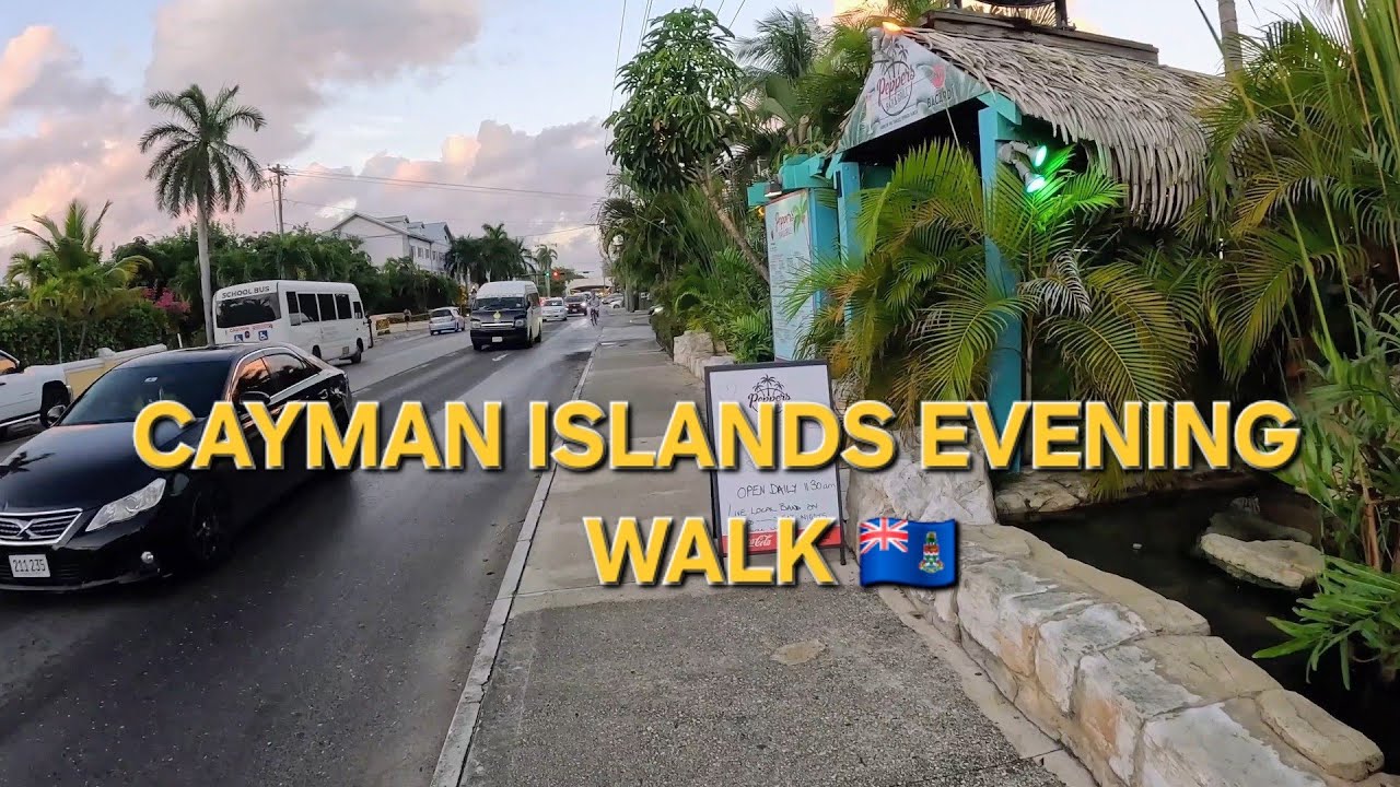 EVENING WALK in Cayman Islands 🇰🇾 | West Bay Road Street Life & Island Vibes
