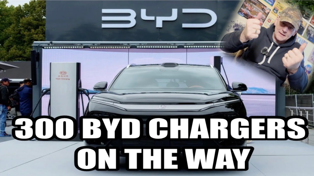 BYD CHARGERS Coming to major road near you! More Infrastructure!