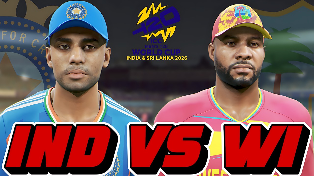 India vs West Indies at Eden Gardens Kolkata | ICC T20 Cricket World Cup 2026 | Cricket 26 Live
