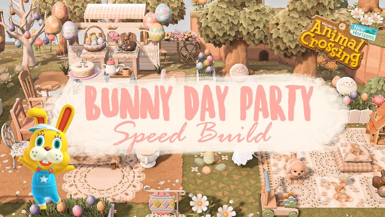 Bunny Day Garden Party Speed Build // Animal Crossing New Horizons