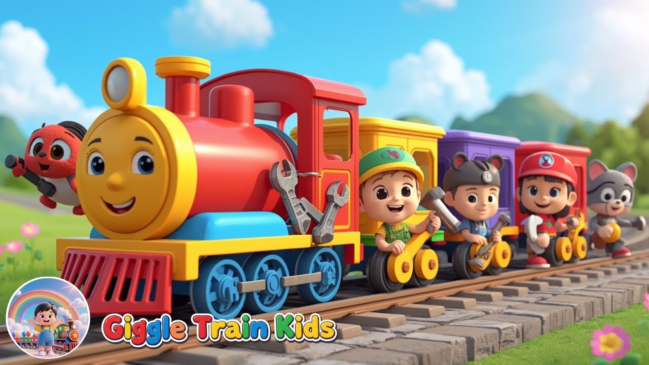 Fix the Broken Train Song | Fun Teamwork Song for Kids