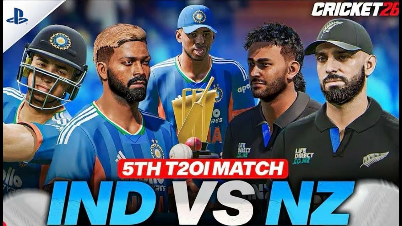 WHAT A CHASE BY INDIA😱 || INDIA V/S NEW ZEALAND 🏏 || 5th T20 MATCH🔥 || CRICKET 26 GAMEPLAY🎮