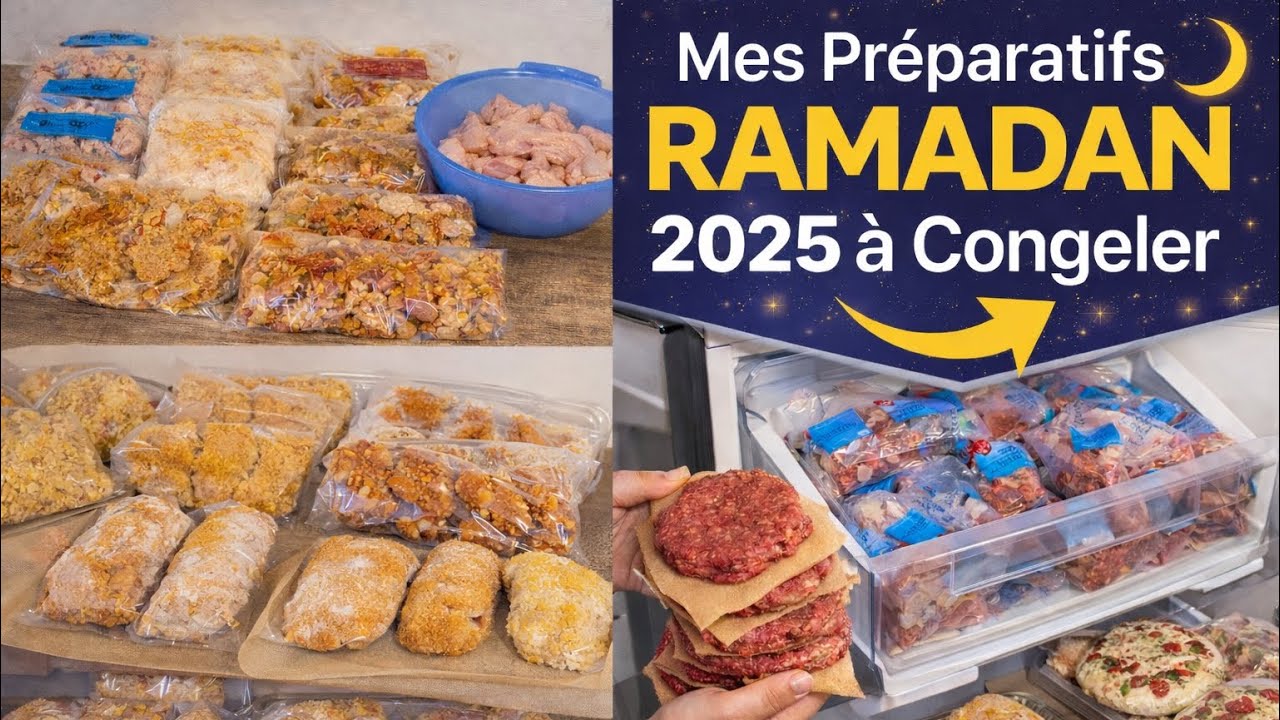 Mes Préparatifs Ramadan 2025 à Congeler #ramadan #ramadan2026 