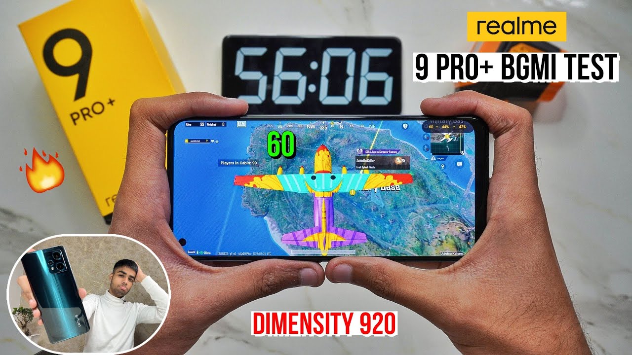 Realme 9 Pro Plus Pubg Test with FPS Meter, Heating and Battery Test | At Just ₹21,999 🔥