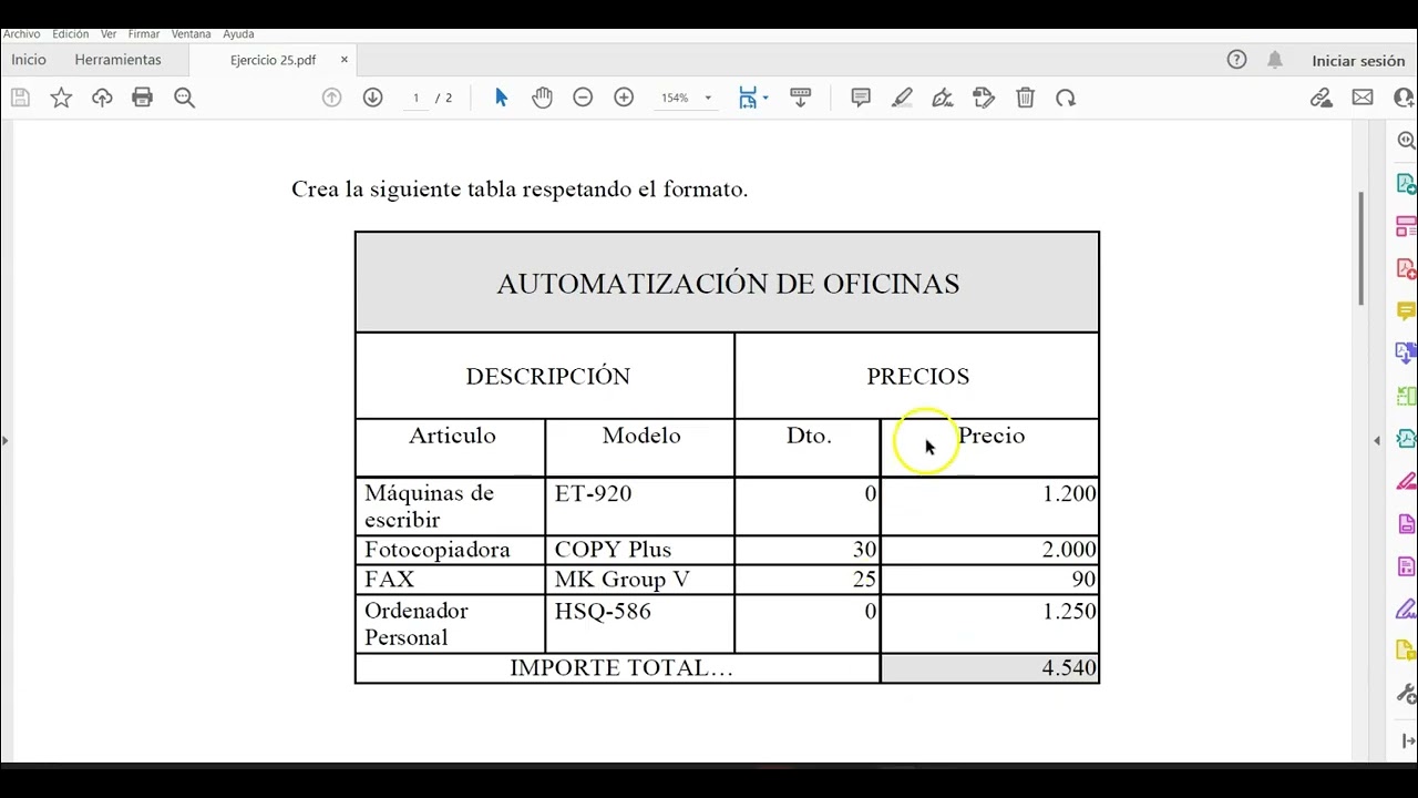 Ejercicio 25 (1ª Parte)
