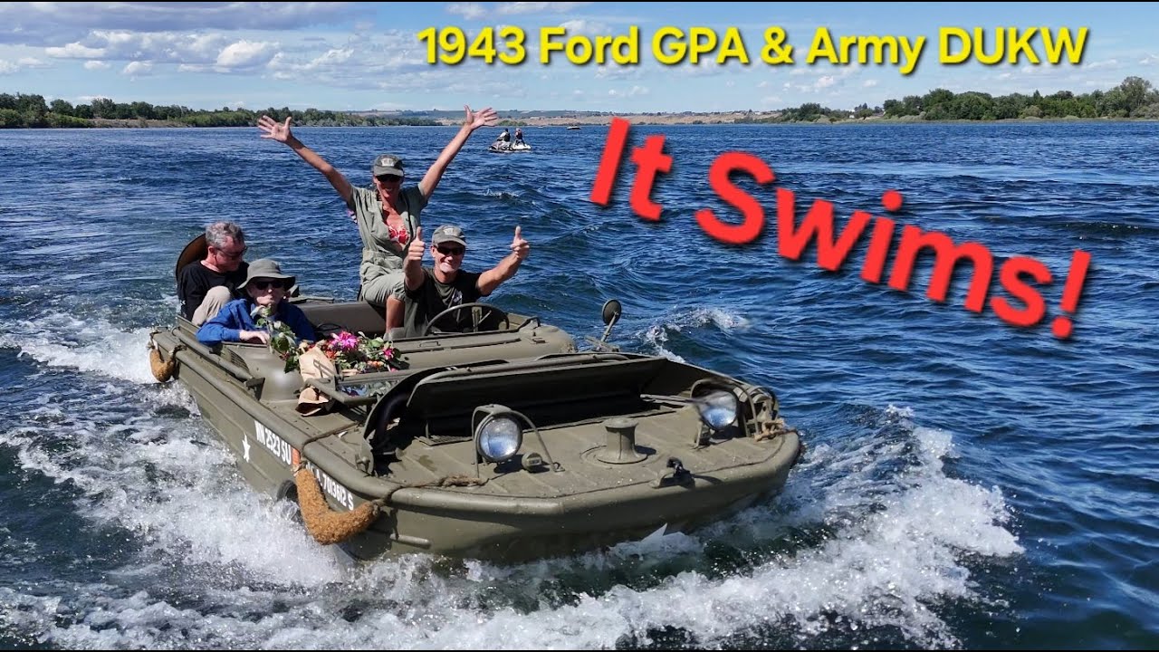 Ford GPA & Army DUKW out for a swim!