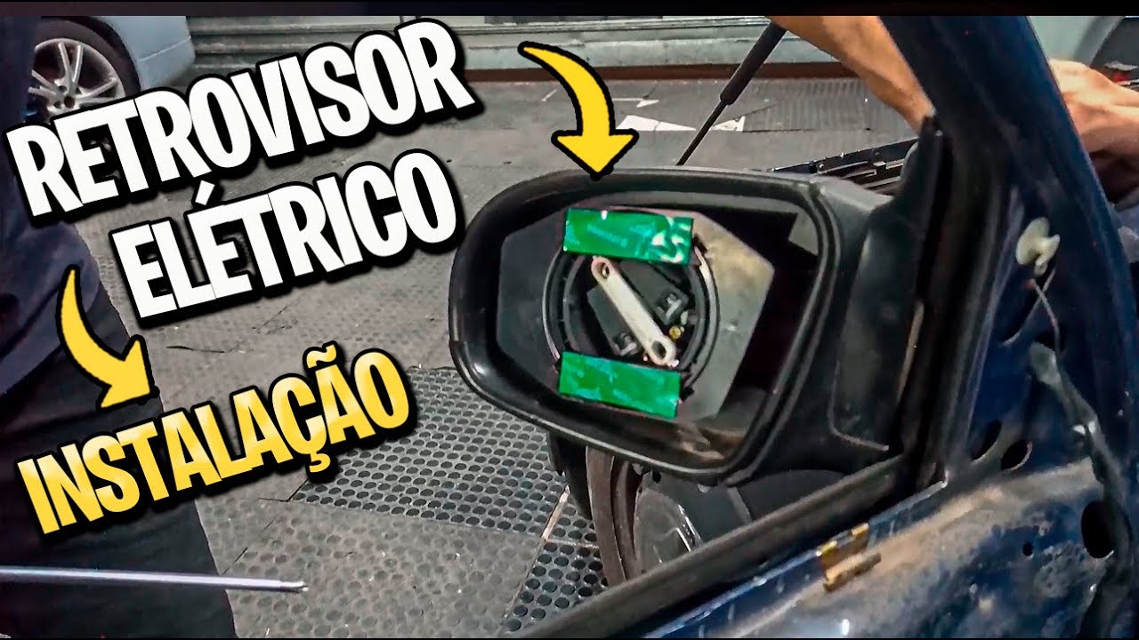 COMO INSTALAR RETROVISOR ELETRICO UNIVERSAL  NO CORSA WIND