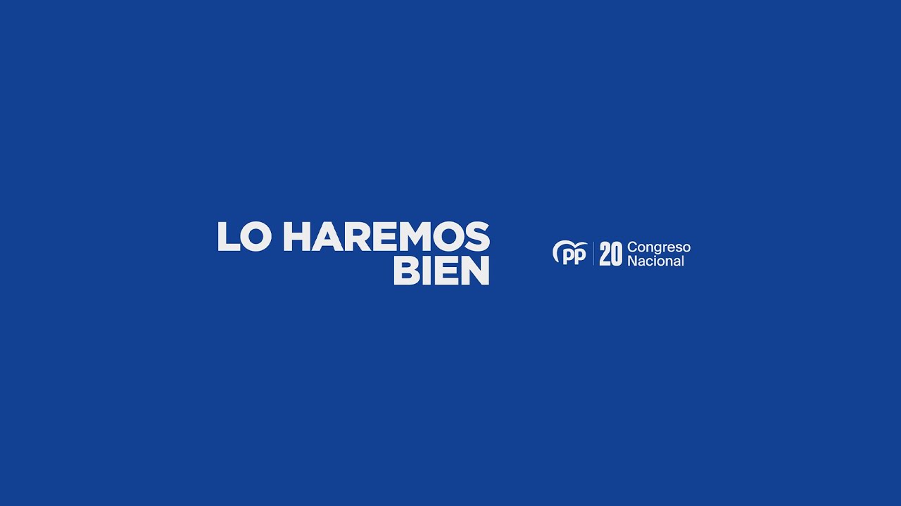 Esteban González Pons presenta el logo y el lema del XX Congreso Nacional del PP