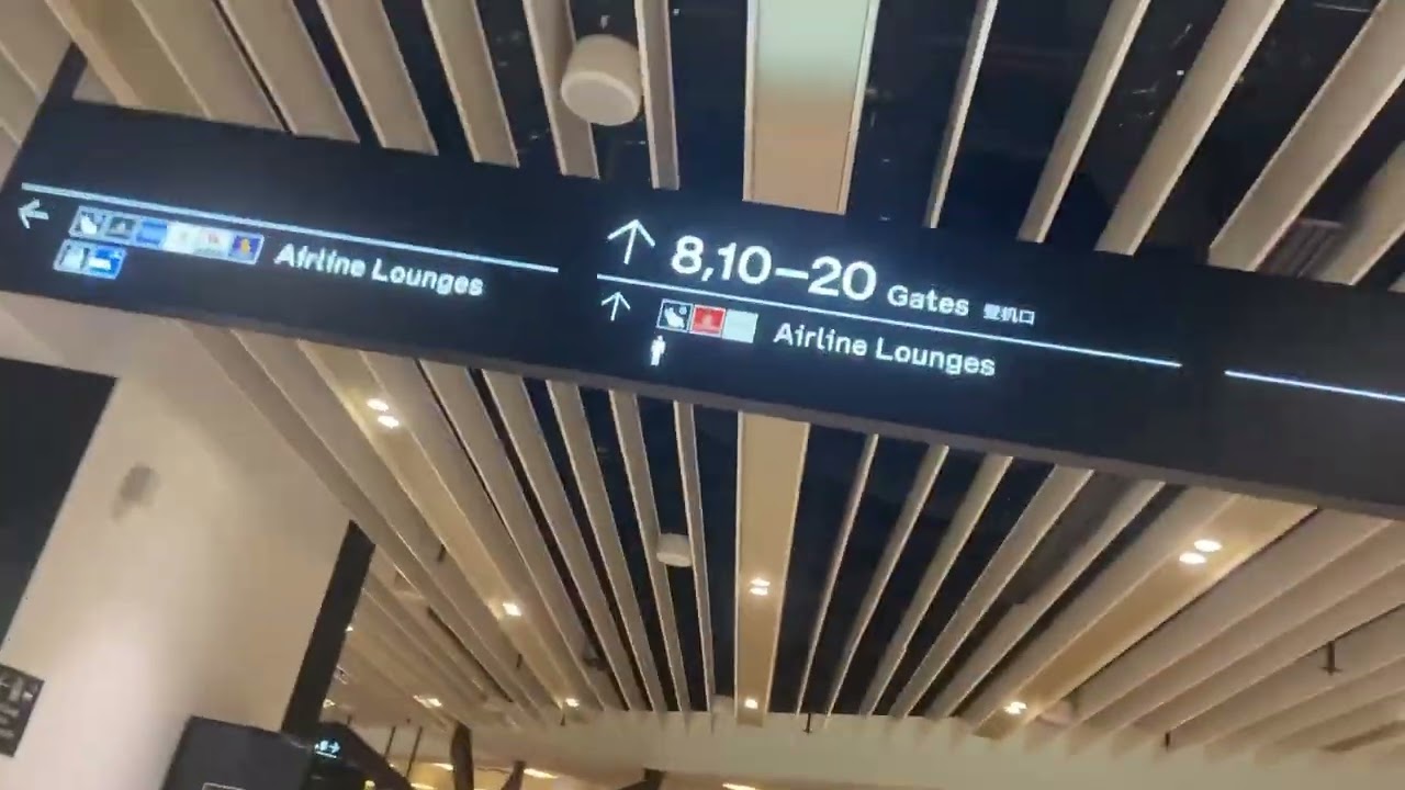 Departure guide at Melbourne airport