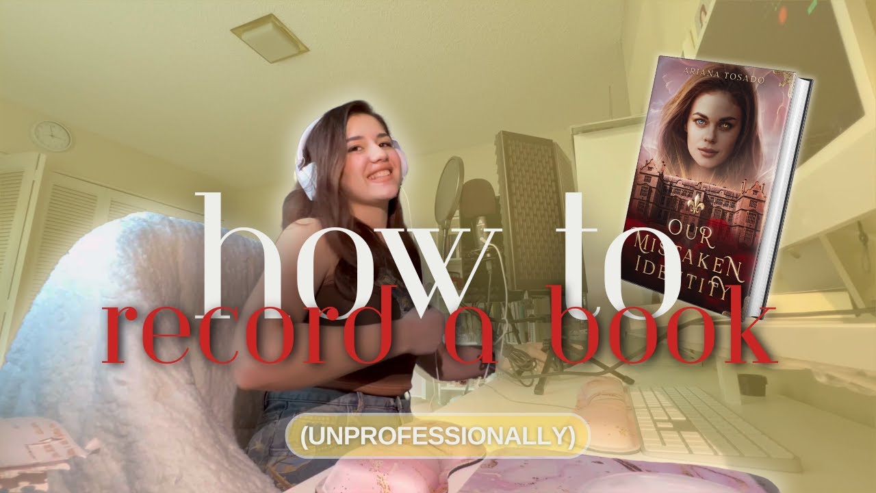 I’m finally recording my audiobook and you’re coming with me :)