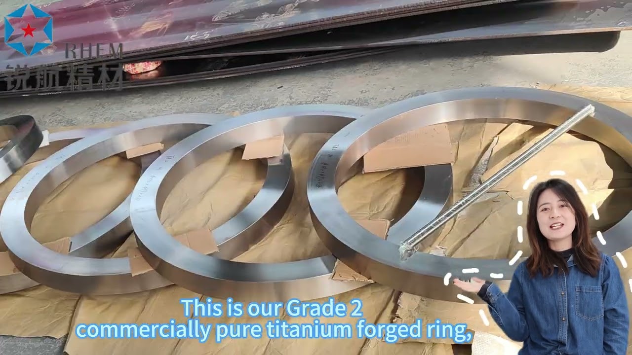 The finished Grade 2 titanium forged ring