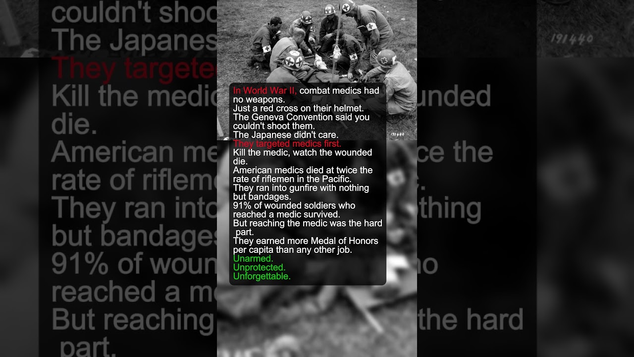 Medics Died at 2x the Rate of Riflemen