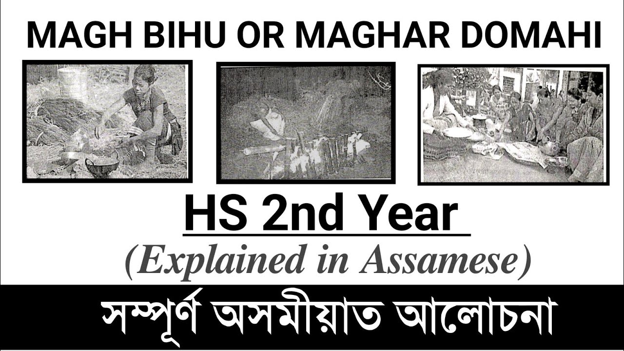 MAGH BIHU OR MAGHAR DOMAHI| Explained in Assamese| Class XII | HS 2nd year |AHSEC | You can learn 