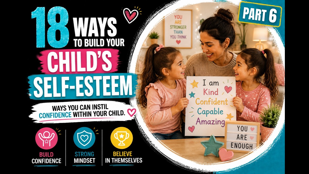 18 WAYS TO BUILD YOUR CHILD'S SELF-ESTEEM - ways you can instil confidence within your child.