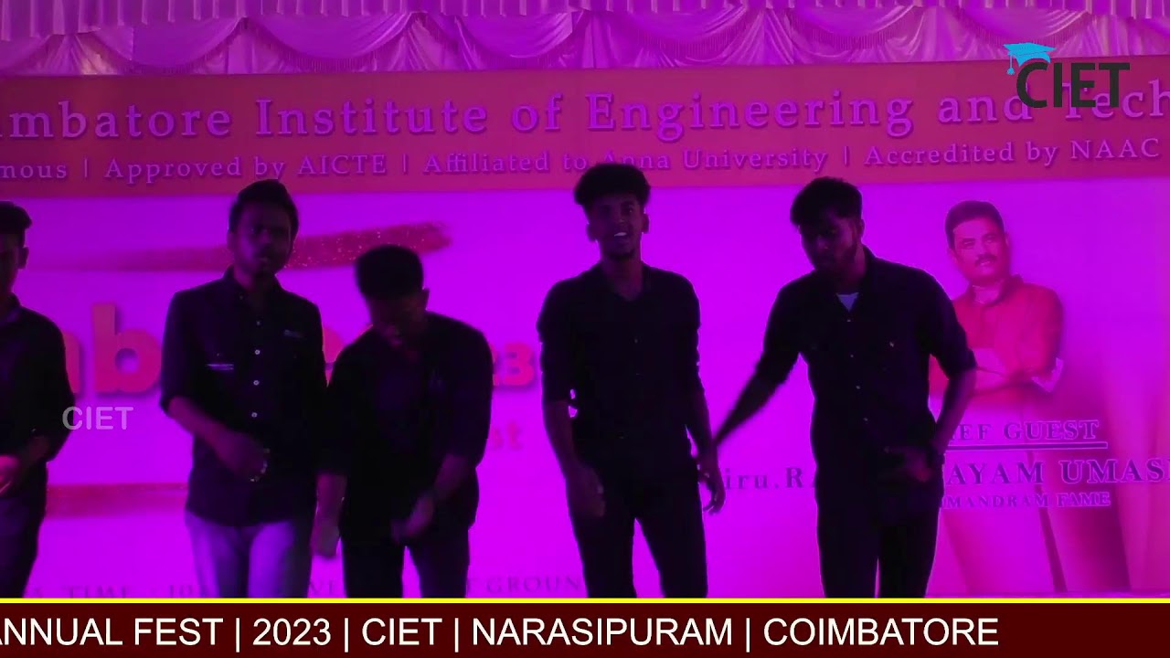 ANNUAL FEST | 2023 | CIET | NARASIPURAM | COIMBATORE - PART I