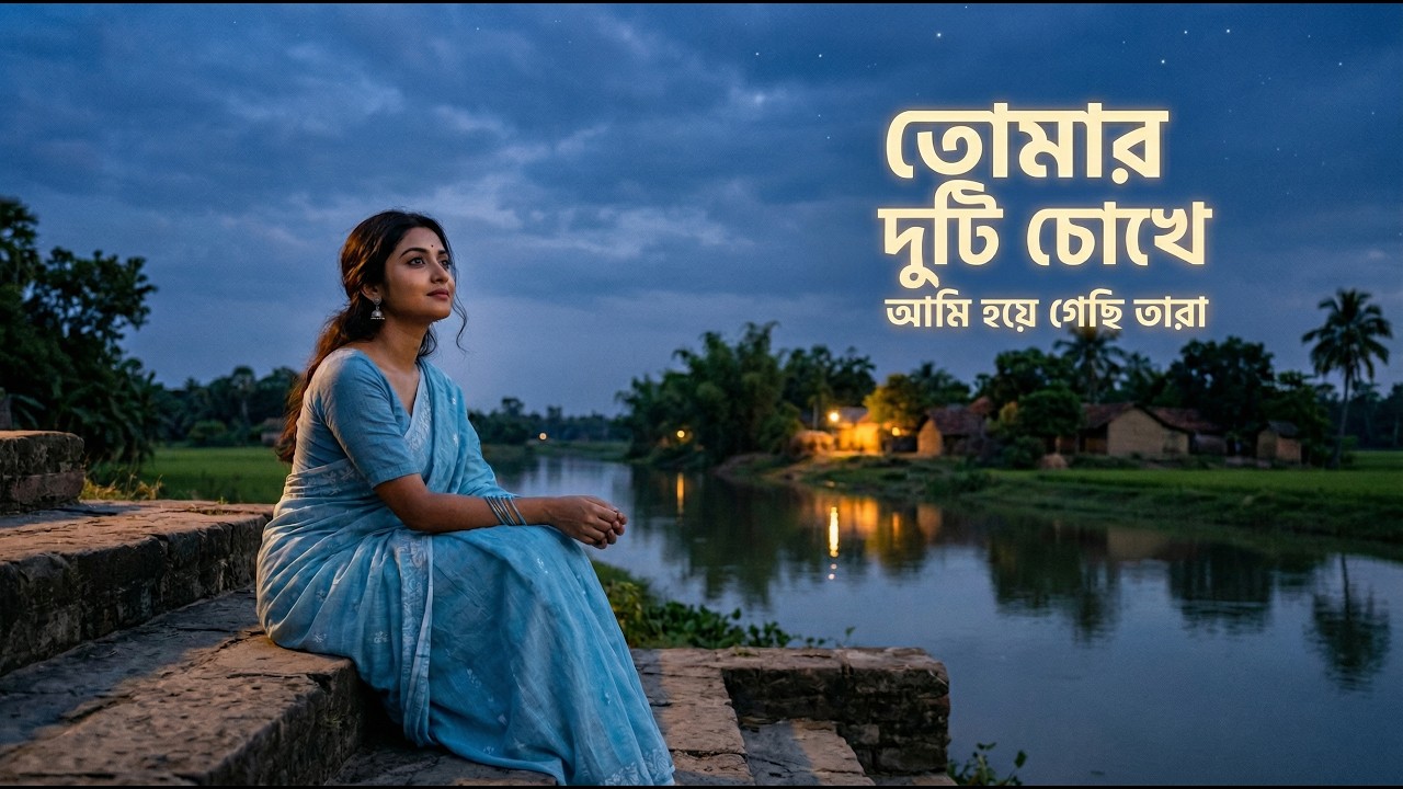 তোমার আকাশ দুটি চোখে | Ogo Tomar Akash Duti Chokhe | Dreamy Ambient | Female Cover | AI Version
